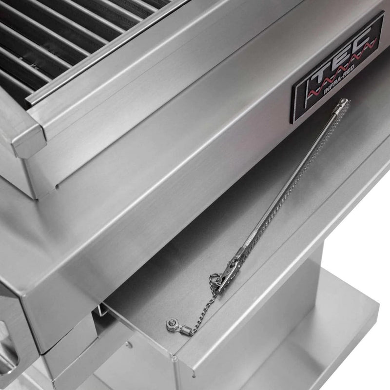 TEC G-Sport FR - 30-Inch 1-Burner Freestanding Infrared Grill - Natural Gas on Stainless Pedestal - GSRNTFR + GSPED