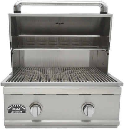 Sole Gourmet TR Series - 26-Inch 2-Burner Built-In Grill - Liquid Propane Gas - 261BQTRLP