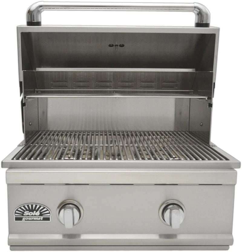 Sole Gourmet TR Series - 26-Inch 2-Burner Built-In Grill - Liquid Propane Gas - 261BQTRLP