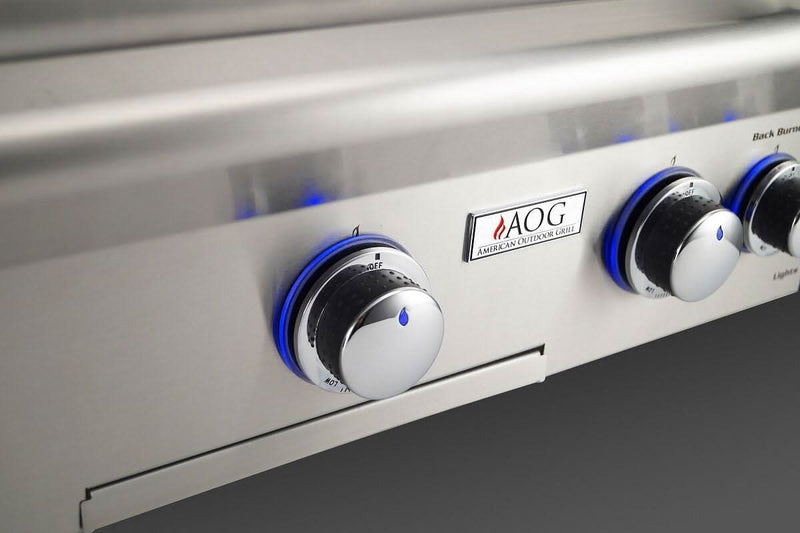 American Outdoor Grill L-Series - 24-Inch 2-Burner Freestanding Grill on Pedestal - Natural Gas - AOG24NPL00SP