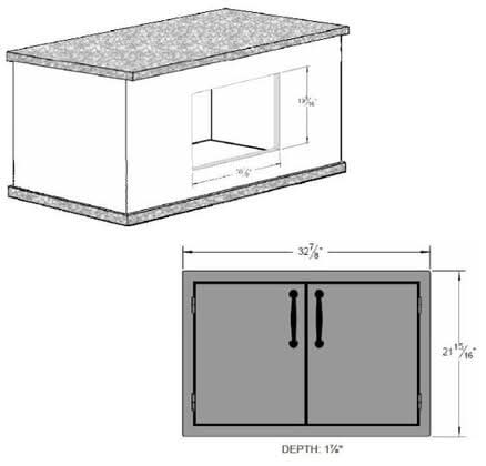 Sole Gourmet 30" Built In Double Door Flat Frame 403 SS - 2AD30