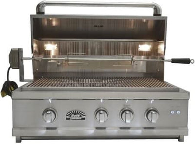 Sole Gourmet Luxury Series - 30-Inch 3-Burner Built-In Grill - Liquid Propane Gas - 301BQRRLLP