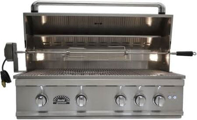 Sole Gourmet TR Series - 38-Inch 5-Burner Built-In Grill - Natural Gas - 381BQRTRL