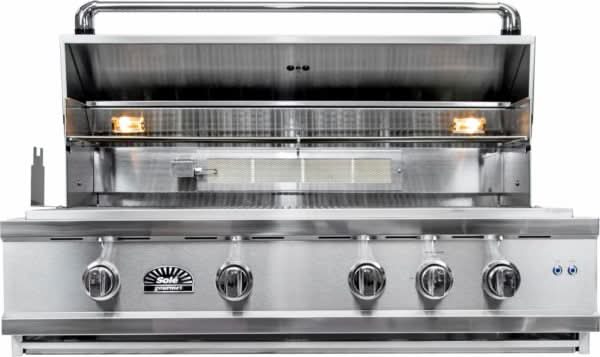 Sole Gourmet Luxury Series - 42-Inch 4-Burner Built-In Grill - Liquid Propane Gas - 421BQRLLP