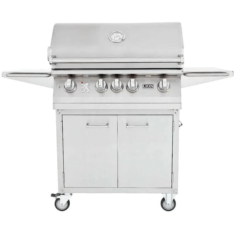 Lion L75000 - 32-Inch 4-Burner Freestanding Grill Open Box- Natural Gas - 53621 + 75623 - OB