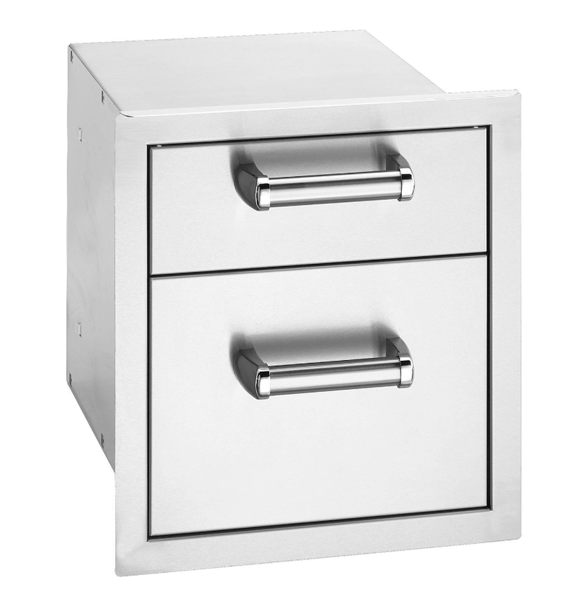 Fire Magic Premium Flush 14-Inch Double Access Drawer With Soft Close - 53802SC