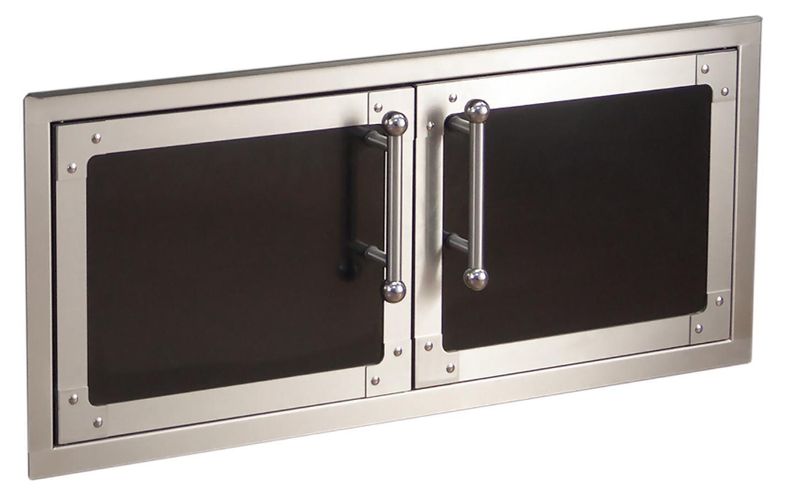 Fire Magic Echelon Black Diamond Reduced Height Double Access Doors With Soft Close - 53938HSC