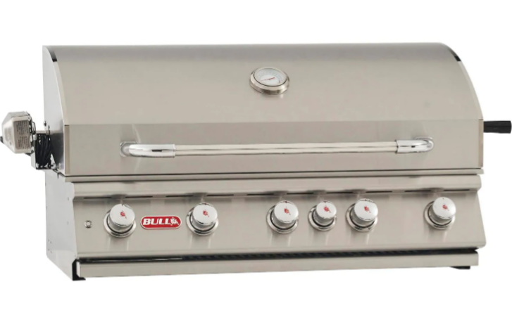 Bull Brahma - 38-Inch 5-Burner Built-In Grill - Liquid Propane Gas with Rotisserie - 57568