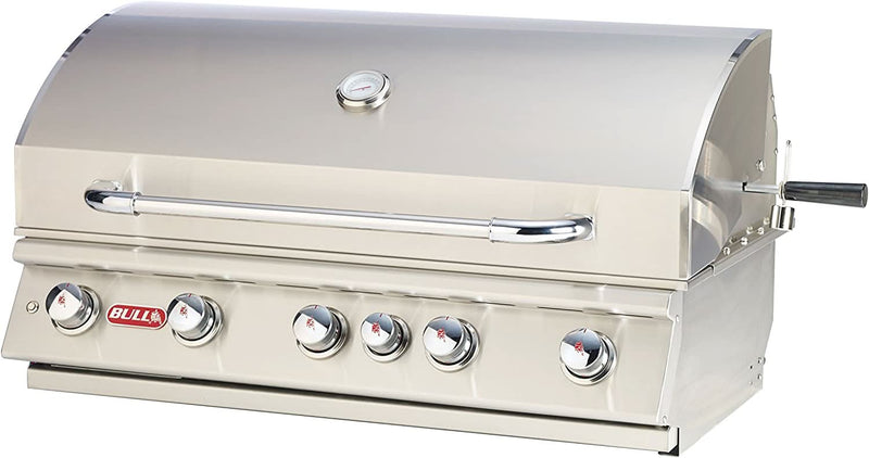 Bull Brahma - 38-Inch 5-Burner Built-In Grill - Liquid Propane Gas with Rotisserie - 57568