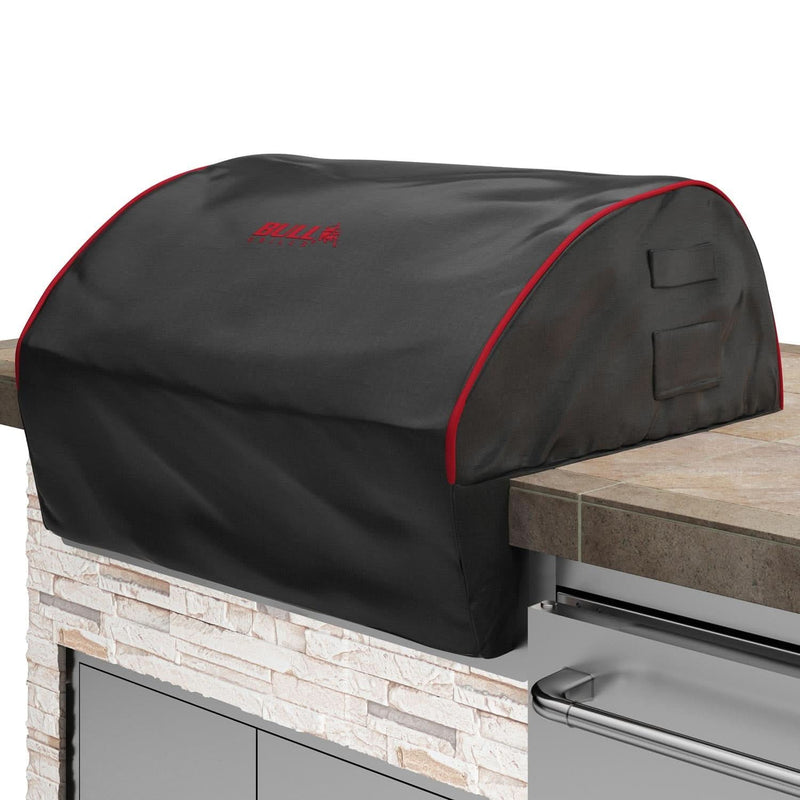 Bull 30" Grill Head Cover, Bull Premium Cover/Black Red Piping & Stitched Logo - 45005