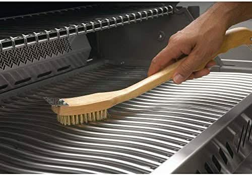 Napoleon Grill Brush with Brass Bristles And Hardwood Handle - 62028