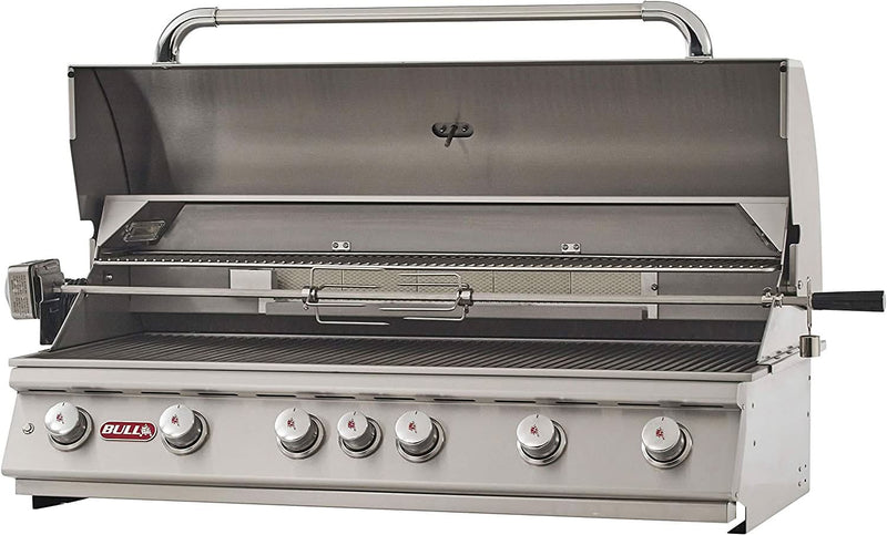 Bull Diablo - 46-Inch 6-Burner Built-In Grill - Natural Gas with Rotisserie - 62649