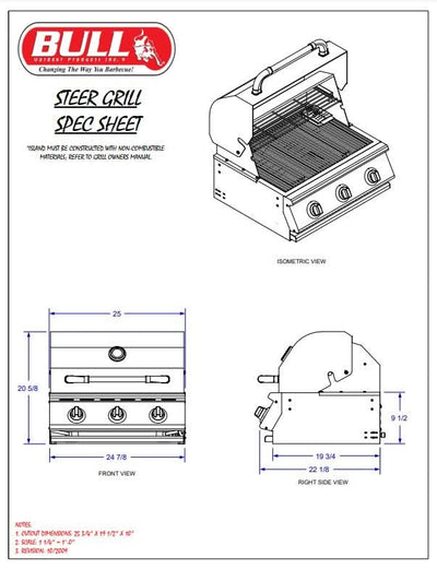 Bull Outdoor Products Bull Steer Natural Gas (Open Box) - 69009-OB
