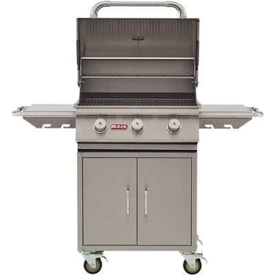 Bull Steer Premium - 25-Inch 3-Burner Freestanding Grill Cart - Natural Gas - 69102