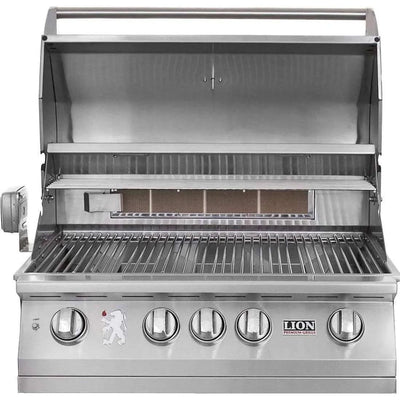 Lion L75000 - 32-Inch 4-Burner Freestanding Grill - Natural Gas - 53621 + 75623