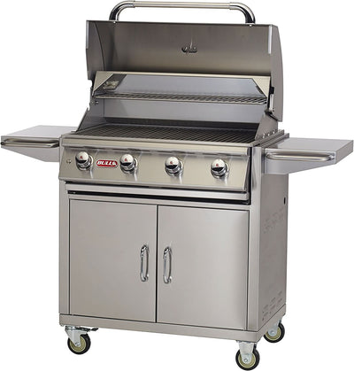 Bull Lonestar Select - 30-Inch 4-Burner Freestanding Grill Cart - Liquid Propane Gas - 87001