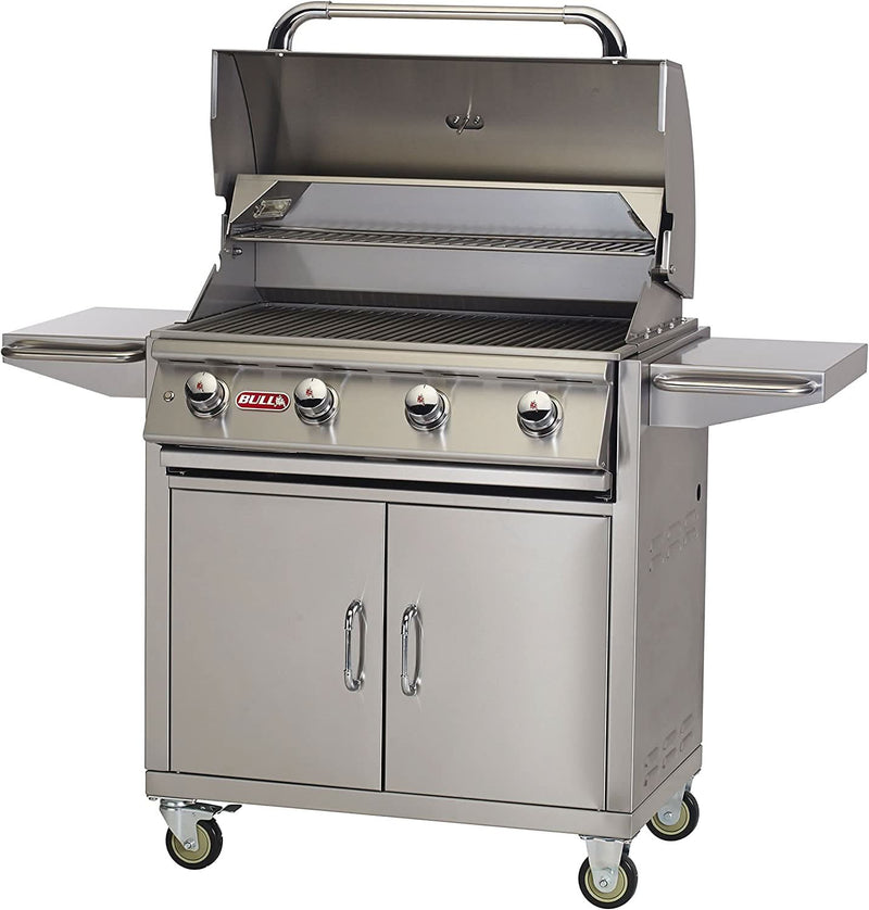 Bull Lonestar Select - 30-Inch 4-Burner Freestanding Grill Cart - Liquid Propane Gas - 87001