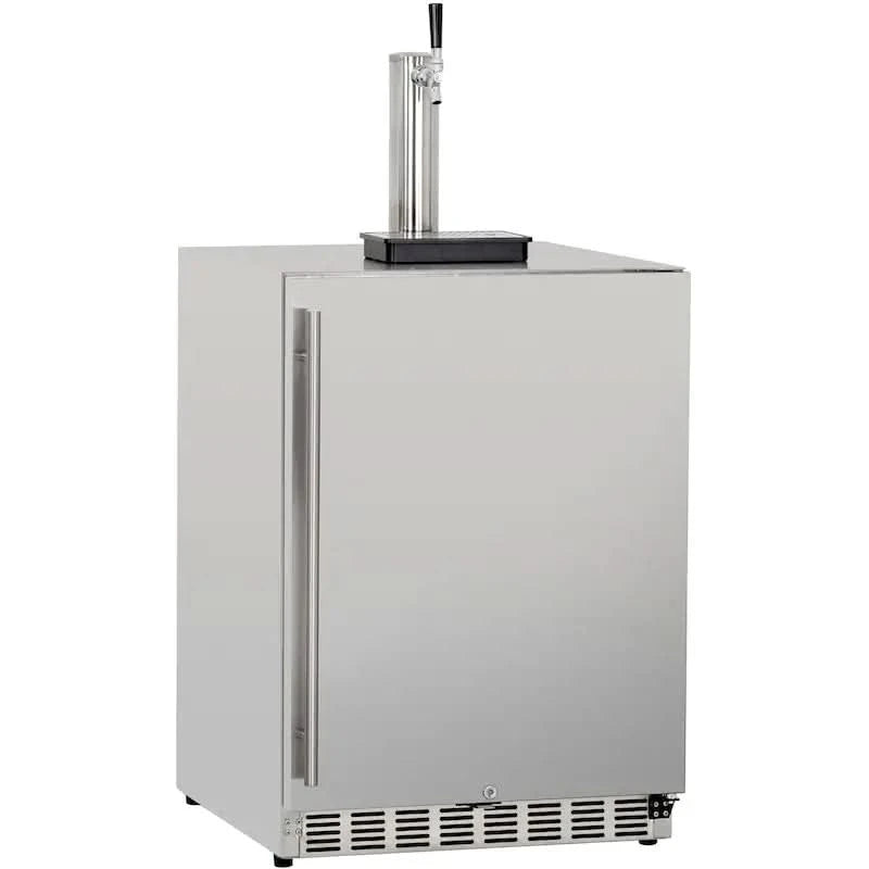 Summerset 25-Inch 6.6 Cu. Ft. Outdoor Rated Single Tap Beer Dispenser/Kegerator - SSRFR-24DK1
