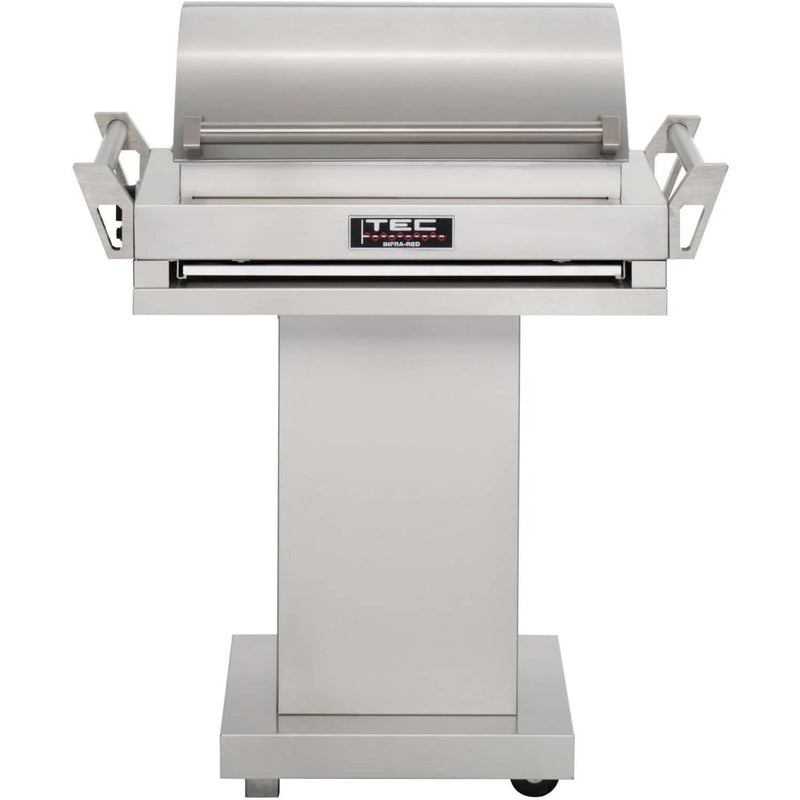 TEC G-Sport FR - 30-Inch 1-Burner Freestanding Infrared Grill - Natural Gas on Stainless Pedestal - GSRNTFR + GSPED