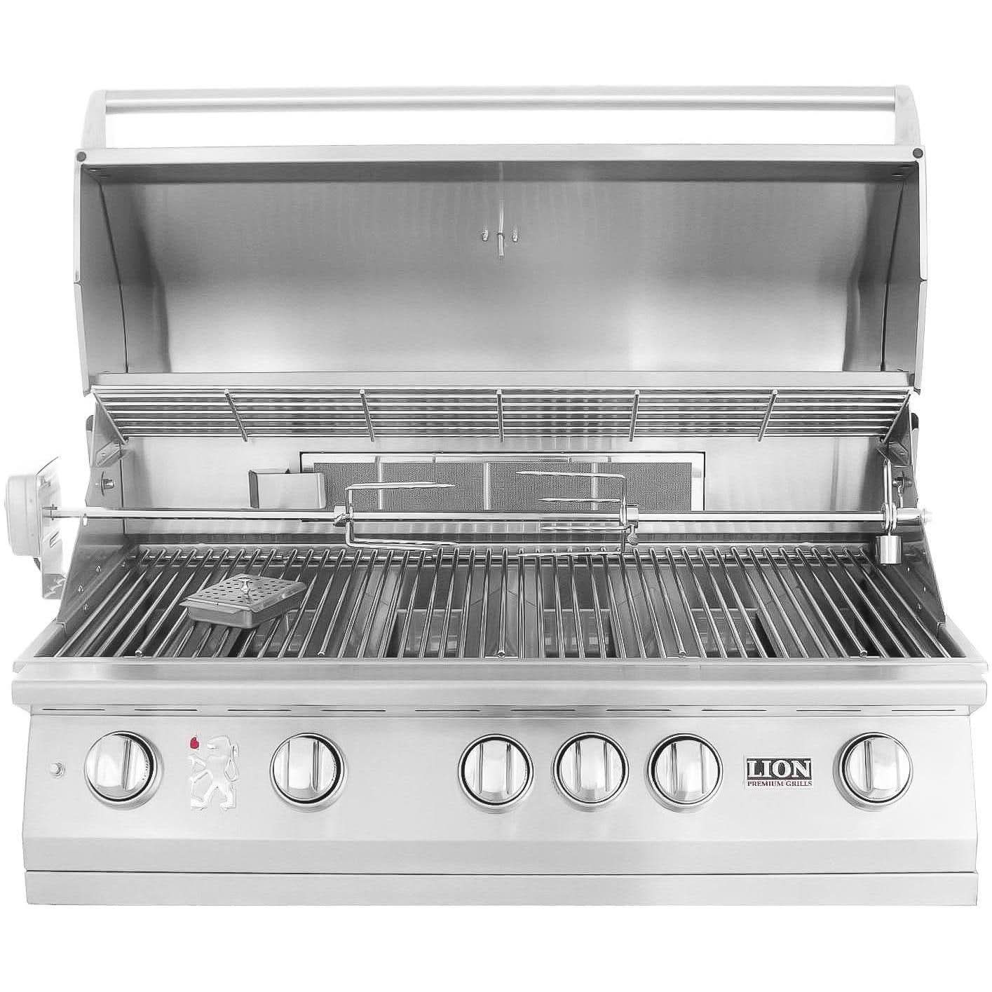 Lion L90000 40-Inch Stainless Steel Built-In Liquid Propane Gas Grill - 90814
