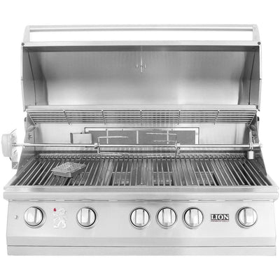 Lion L90000 - 40-Inch 5-Burner Built-In Grill - Natural Gas - 90823