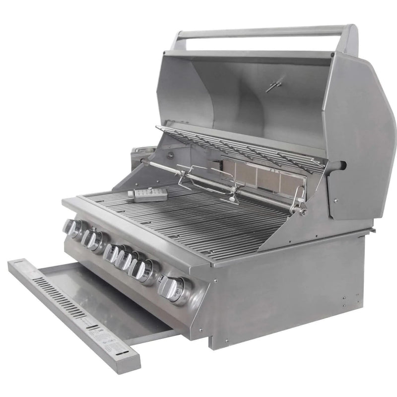 Lion L90000 - 40-Inch 5-Burner Freestanding Grill - Natural Gas - 53861 + 90823
