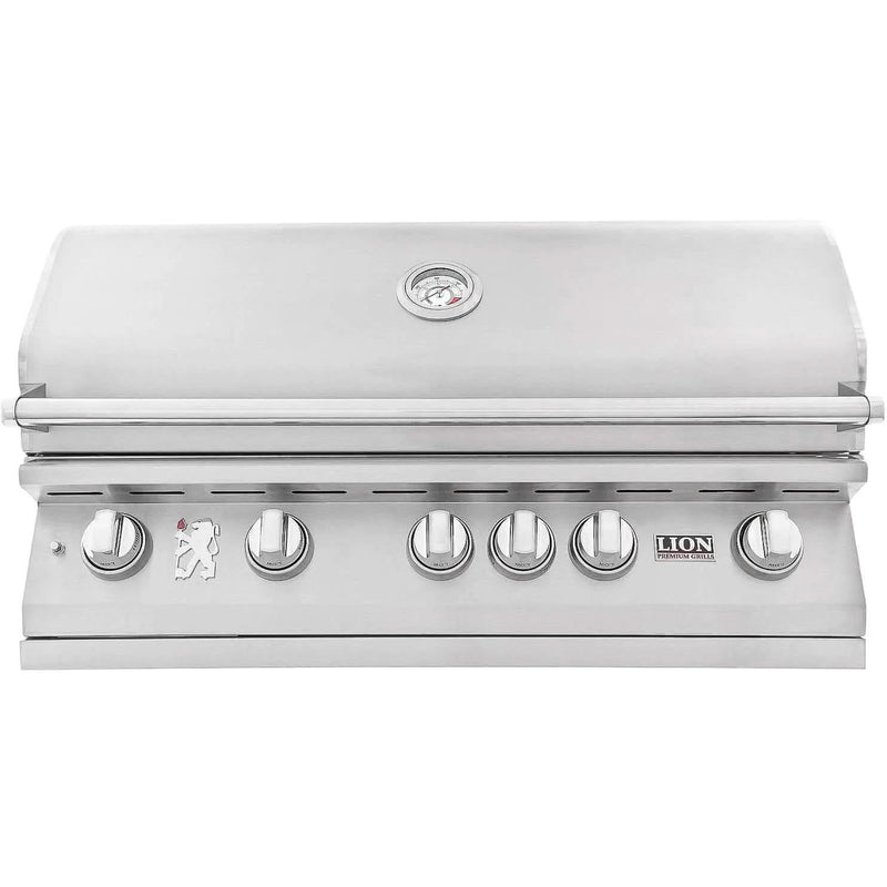 Lion L90000 - 40-Inch 5-Burner Freestanding Grill - Natural Gas - 53861 + 90823