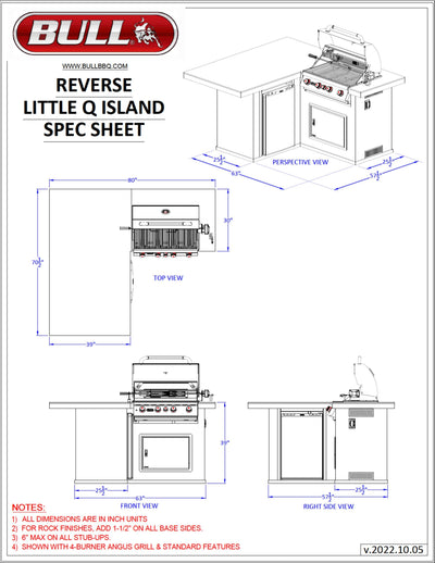 Bull Island Little Q Quartzsite Base - 31046-LP