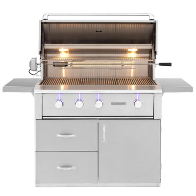 Summerset Alturi - 42-Inch 3-Burner Freestanding Grill - Natural Gas - ALT42T-NG + CART-ALT42