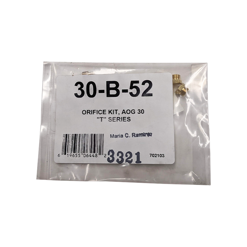 American Outdoor Grill Orifice Kit For AOG 30 Inch T Series Grill, Natural Gas - AOG30B52