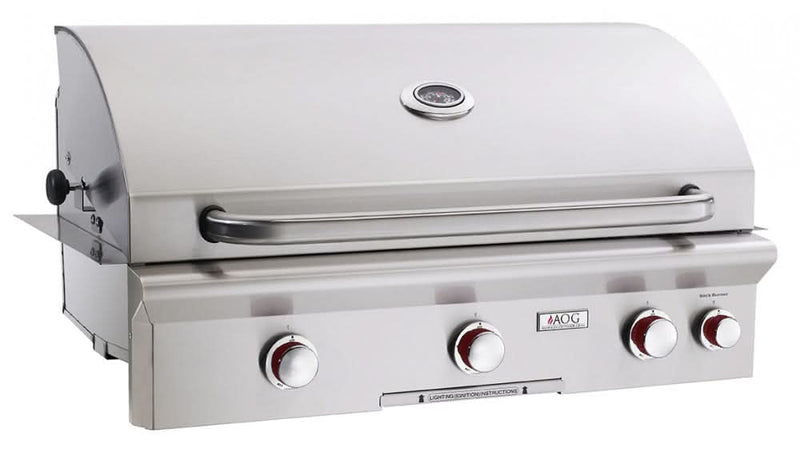American Outdoor Grill T-Series - 36-Inch 3-Burner Built-In Grill with Rotisserie - Natural Gas - AOG36NBT