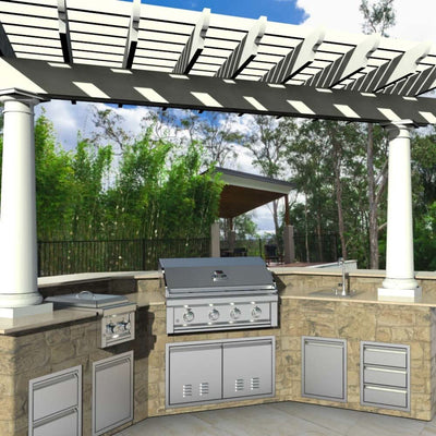 Sunstone 16 Inch Aruba Series Left Swing Door Works with Propane Tanks - ARU-DV16