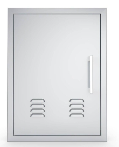 Sunstone Beveled Frame Left Swing Vertical Vented Door - BA-VDVL1724
