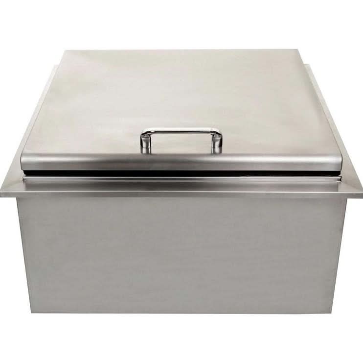 PCM 260 Series 18 Inch Drop In Ice Bin Cooler With Condiment Tray - BBQ-260-18DI