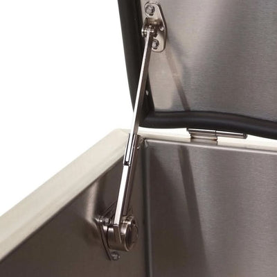 PCM 260 Series 18 Inch Slide In Ice Bin Cooler With Speed Rail & Condiment Holder - BBQ-260-18SI