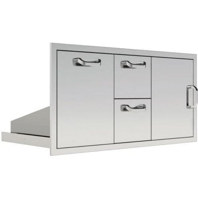 PCM 260 Series 42 Inch Door, Double Drawer & Roll Out Trash Bin Combo - BBQ-260-DDC-42TR