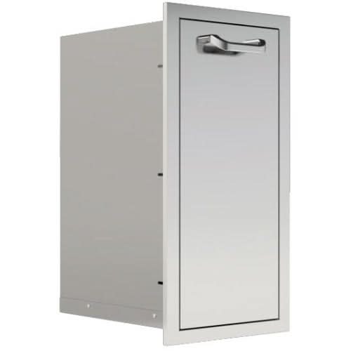 PCM 260 Series 13 Inch narrow Roll Out Trash Bin - BBQ-260-TRNW-DRW