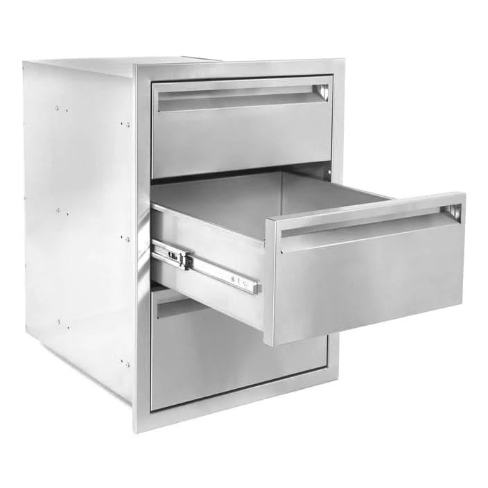 PCM 350 Series 16 Inch Triple Access Drawer - BBQ-350-DRW3