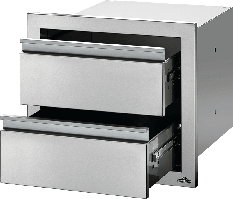 Napoleon 18 X 24 Double Drawer: Large And Standard Large And Standard - BI-1824-2DR