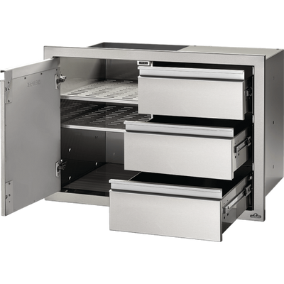 Napoleon 36 X 24 Single Door & Triple Drawer Combo - BI-3624-1D3DR