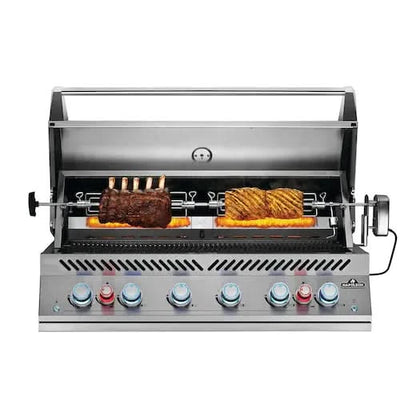 Napoleon 700 Series 44 RB - 44-Inch 6-Burner Built-In Grill with Dual Infrared Rear Burners - Liquid Propane Gas - BIG44RBPSS