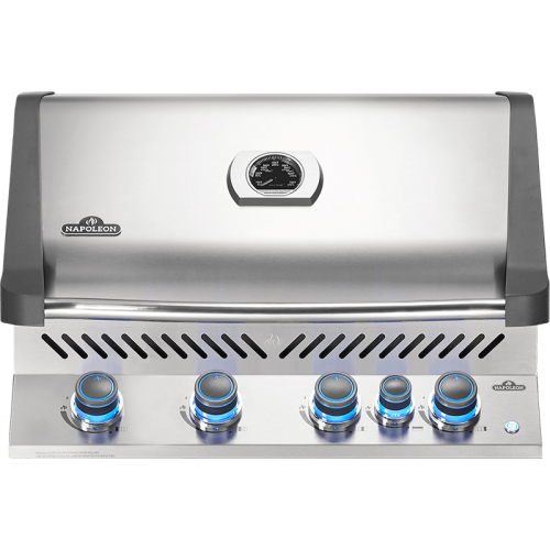 Napoleon Prestige 500 RB - 32-Inch 4-Burner Built-In Grill with Infrared Rear Burner - Natural Gas - BIP500RBNSS-3