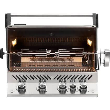 Napoleon Prestige PRO 500 - 33-Inch 4-Burner Built-In Grill - Liquid Propane Gas - BIPRO500RBPSS-3