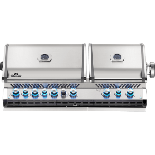 Napoleon Prestige PRO 825 RBI - 56-Inch 6-Burner Built-In Grill with Infrared Bottom and Rear Burners - Natural Gas - BIPRO825RBINSS-3