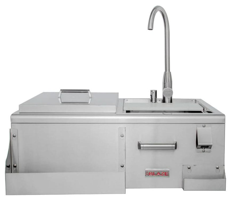 Blaze 30-Inch Beverage Center With Sink & Ice Bin Cooler - BLZ-30CKT-SNK