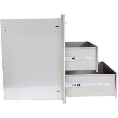 Blaze 30-Inch Stainless Steel Triple Access Drawer - BLZ-30W-3DRW-LT