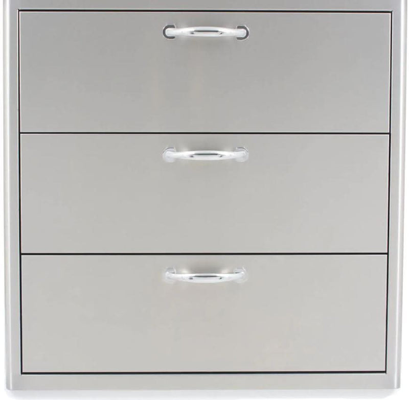 Blaze 30-Inch Stainless Steel Triple Access Drawer - BLZ-30W-3DRW-LT