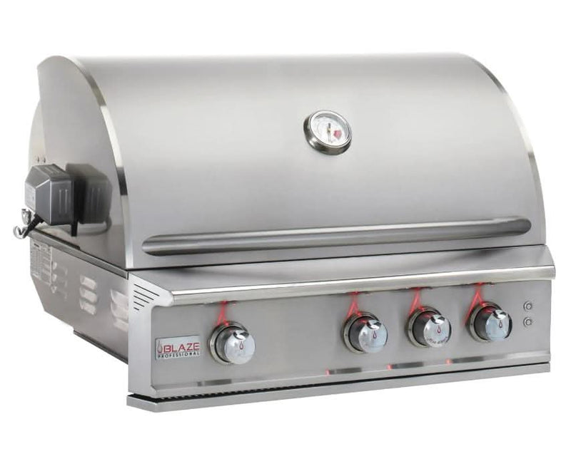 Blaze Professional LUX - 34-Inch 3-Burner Built-In Grill - Liquid Propane Gas with Rear Infrared Burner Open Box- BLZ-3PRO-LP-OB