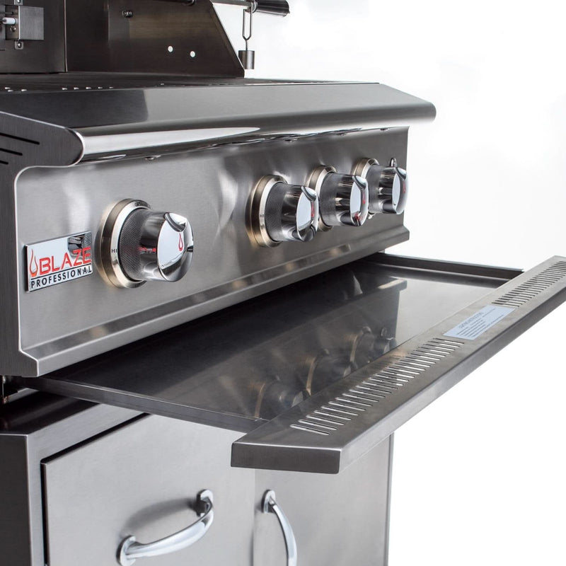 Blaze Professional LUX - 34-Inch 3-Burner Built-In Grill - Liquid Propane Gas with Rear Infrared Burner Open Box- BLZ-3PRO-LP-OB