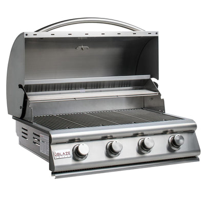 Blaze Prelude LBM - 32-Inch 4-Burner Built-In Grill - Liquid Propane Gas - BLZ-4LBM-LP